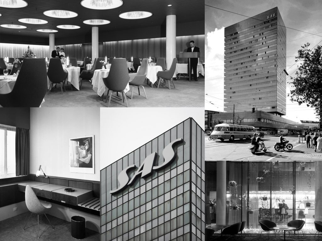 1960s Modernist hotel by Arne Jacobsen