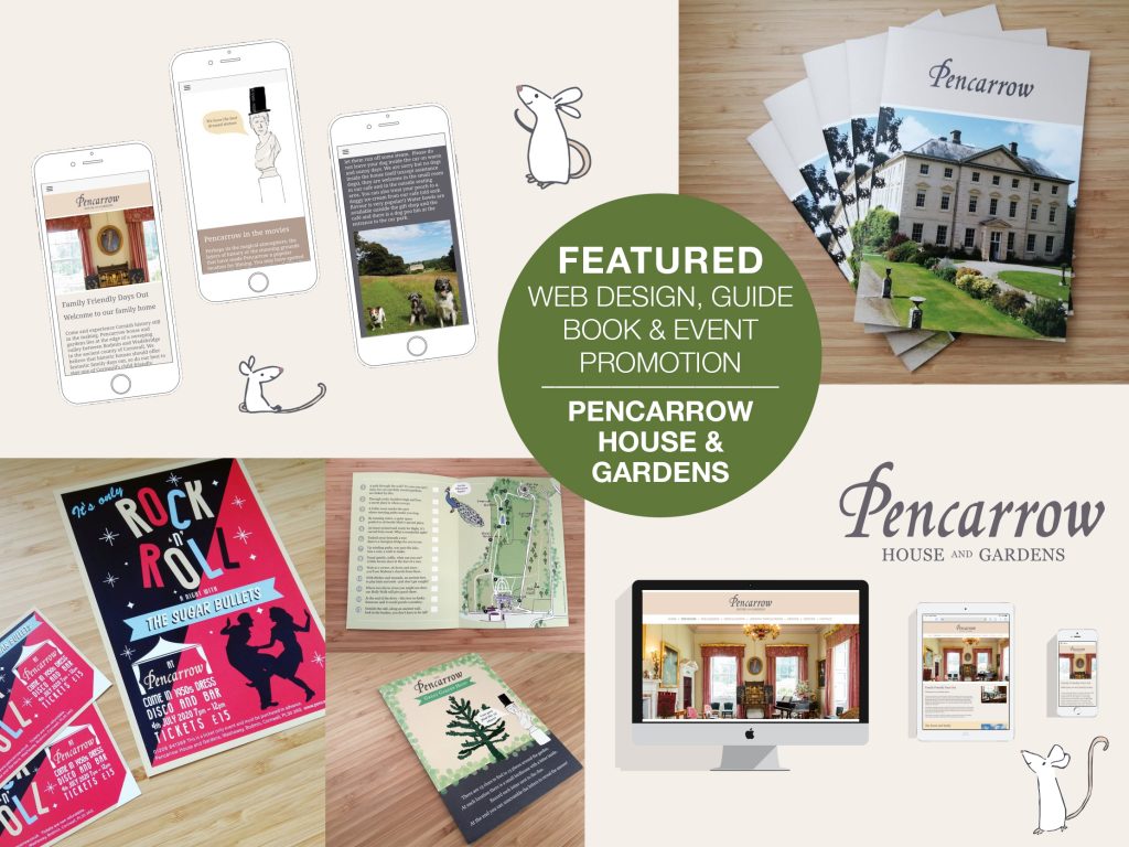 Print, promotion and web design for Pencarrow House and Gardens