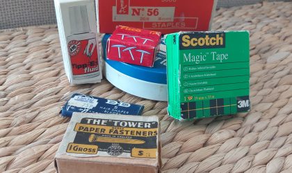 Vintage stationery packaging