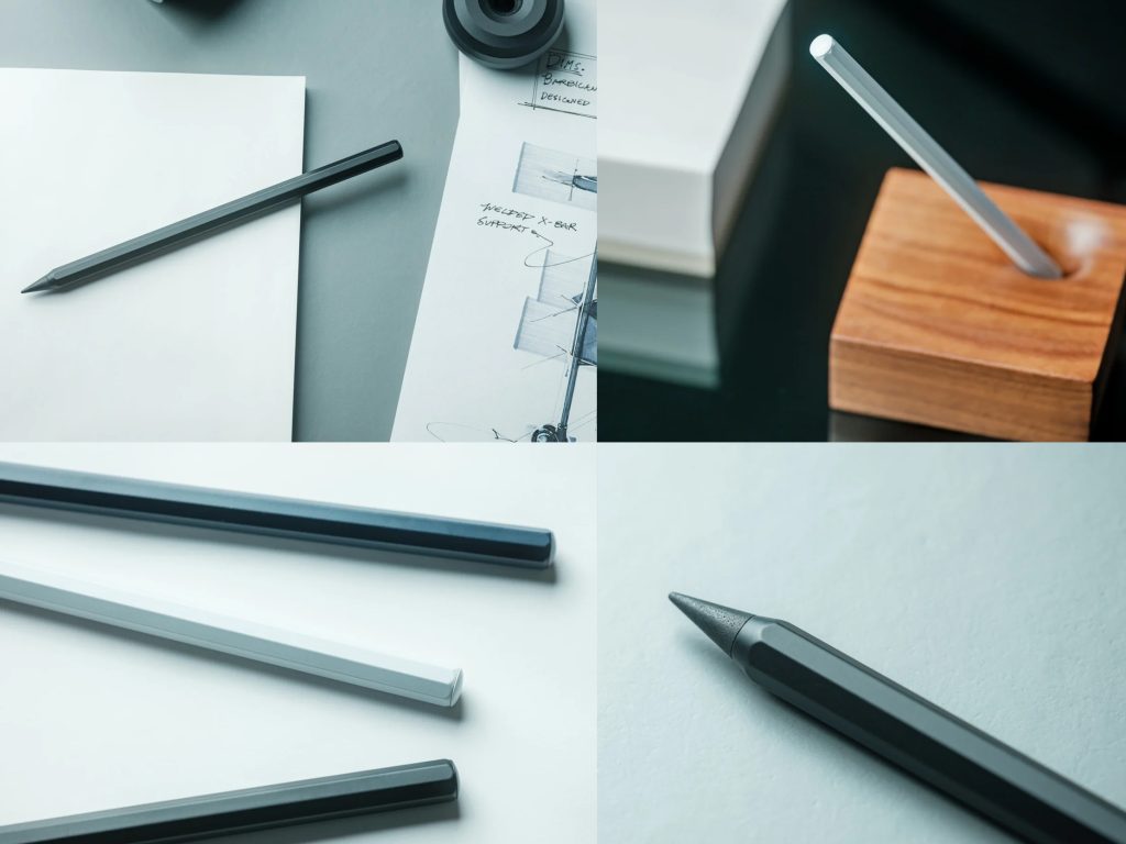 Metal pencil that never needs sharpening