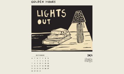 Download our calendar artwork featuring the times of the day in lino-cut style